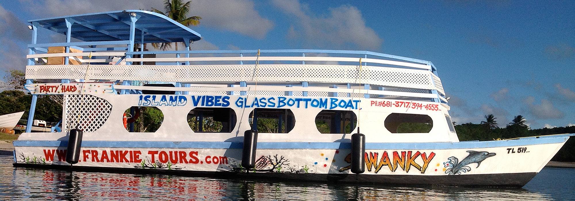 The Swanky glass-bottom boat