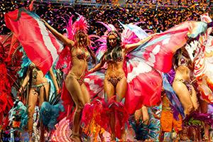Carnival parade in full color